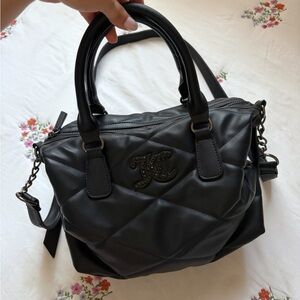 Juicy Couture black quilted crossbody bag